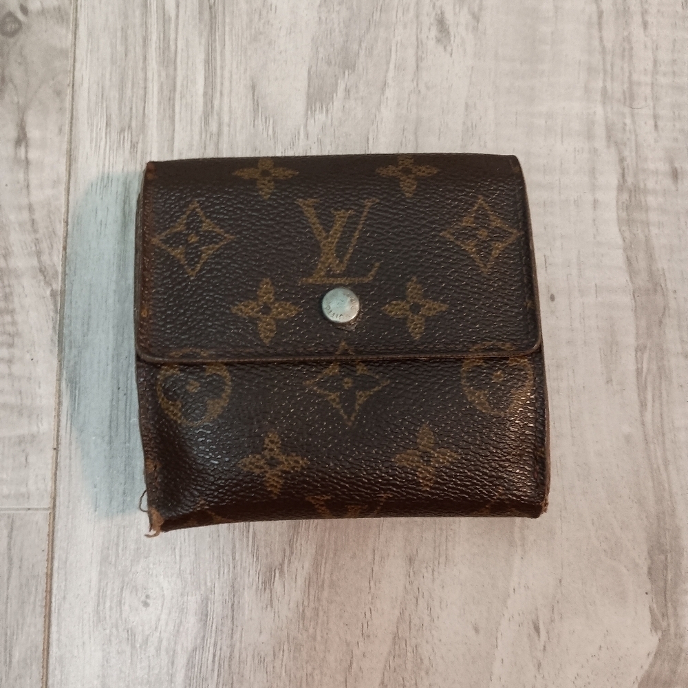 Authentic Louis Vuitton Monogram Portefeiulle Elise Trifold Wallet